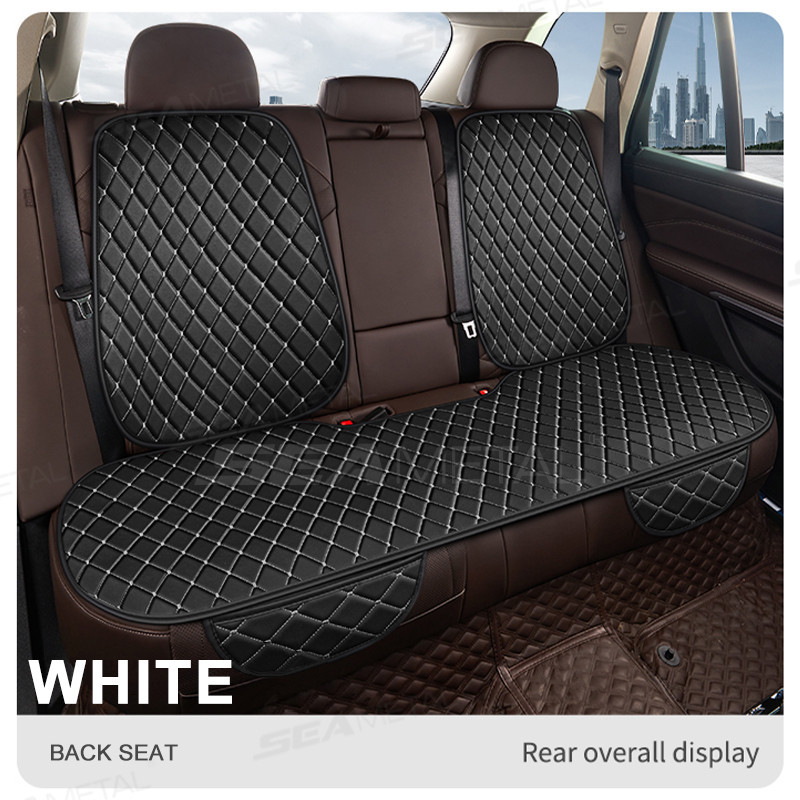 SEAMETAL Leather Car Seat Covers Anti-Slip Breathable Car Seat Fit Most  Cars Auto Leather Seat Cover Interior Accessories Car Seat Protector Mat