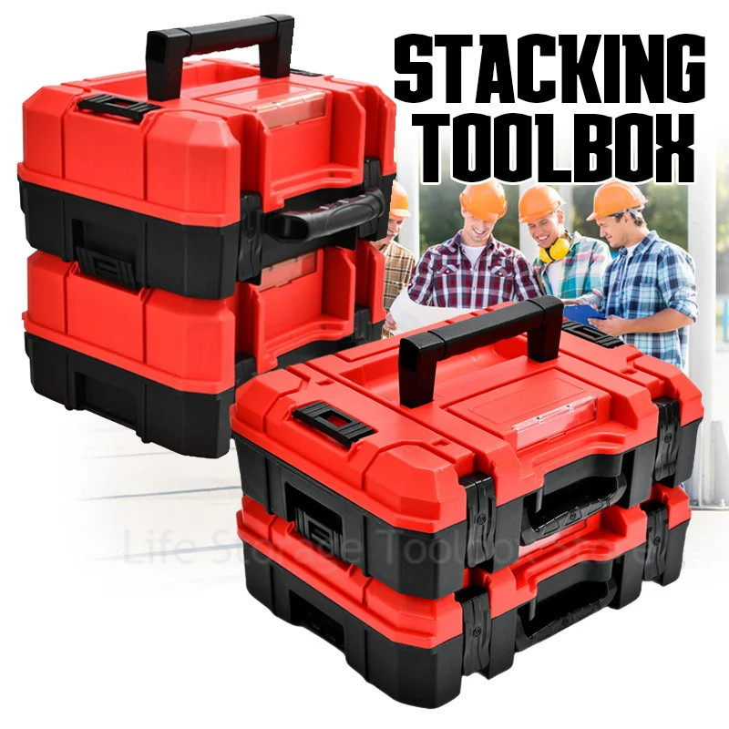 Stacked Tool box Suitcase Multifunctional Hardware Storage Toolbox
