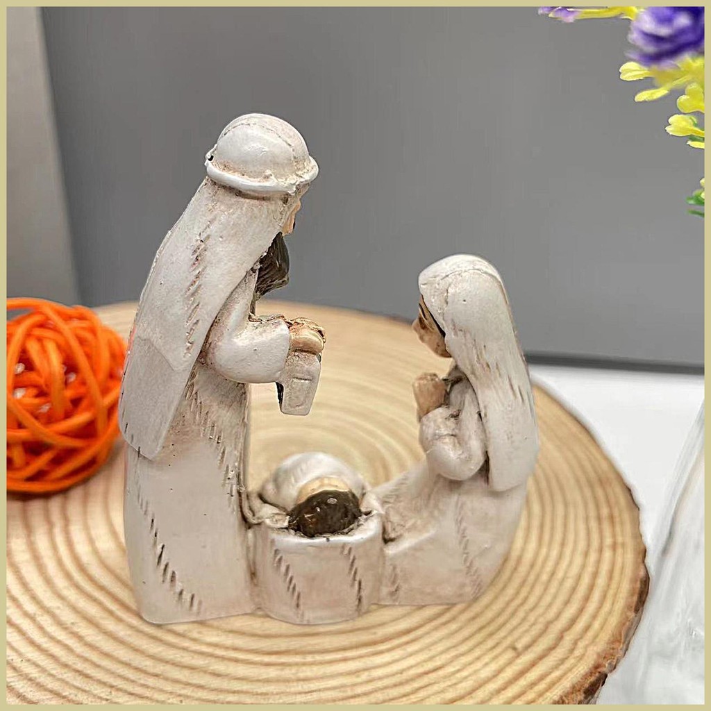 Nativity Figures Resin Nativity Figurine Holiday Decorations Tabletop ...