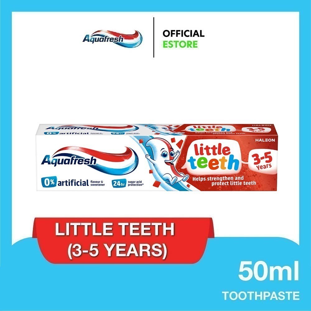 AQUAFRESH Little Teeth Kids Toothpaste (3-5years),Triple Protection ...