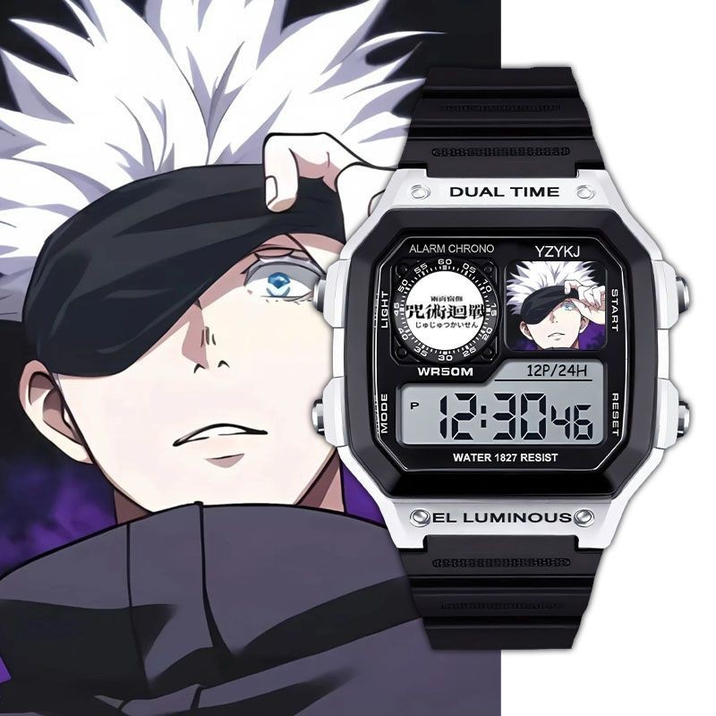 Anime Jujutsu Kaisen Gojo Satoru Student Watch Silent Night Light ...