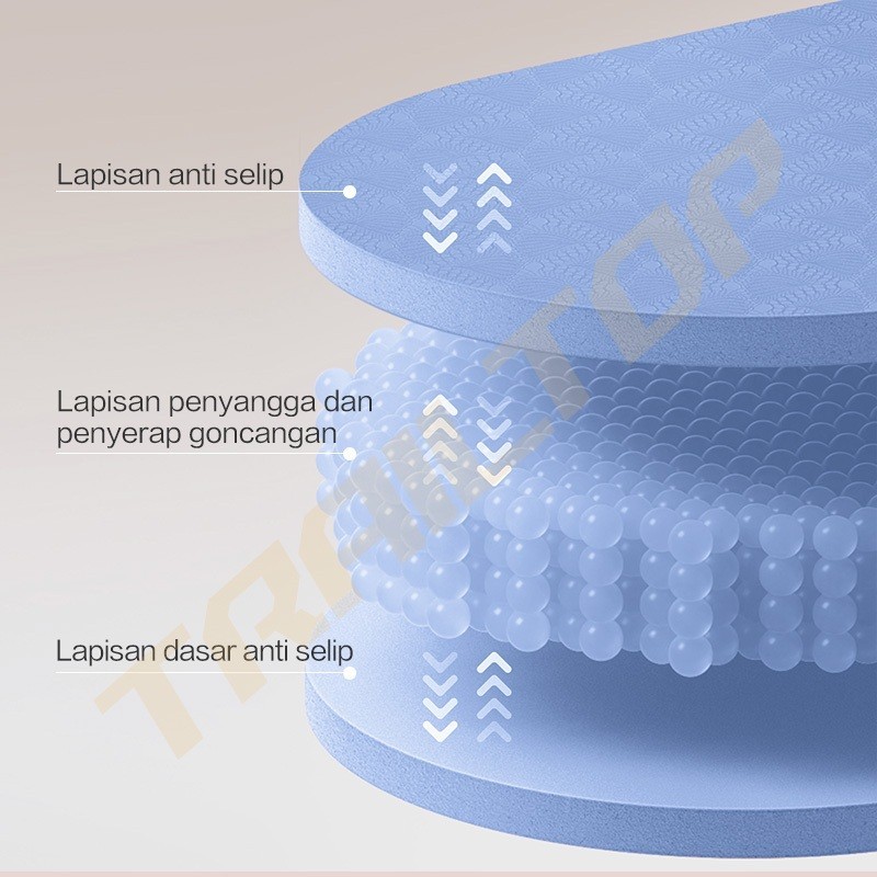 TrailTop Yoga Mat TPE Anti-Slip 6-8mm Tebal - Gambar 4