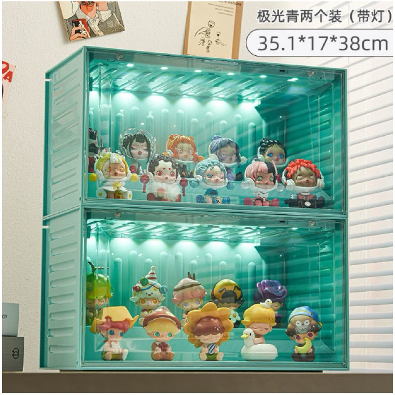 Green container With led Light - Display box With Transparent blind box ...
