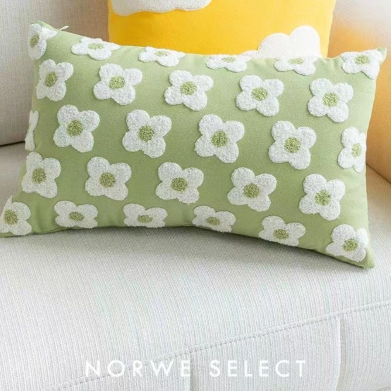 Green pattern pillow cheap