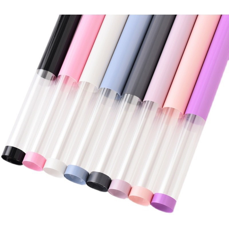 [ 5 SHEETS ] Transparent Cellophane Flower Paper Combination Color Line ...