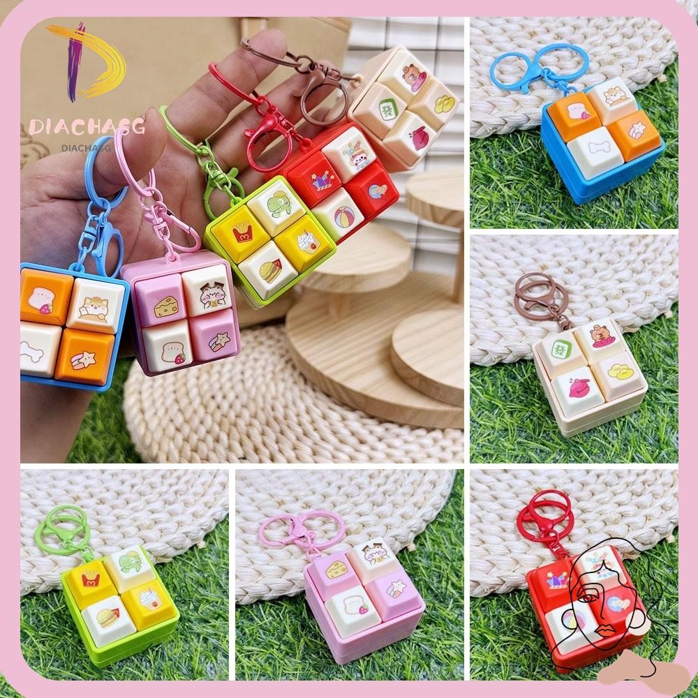 DIACHASG Fidget Keychain, Cartoon Keys Button Finger Keyboard Caps, DIY ...