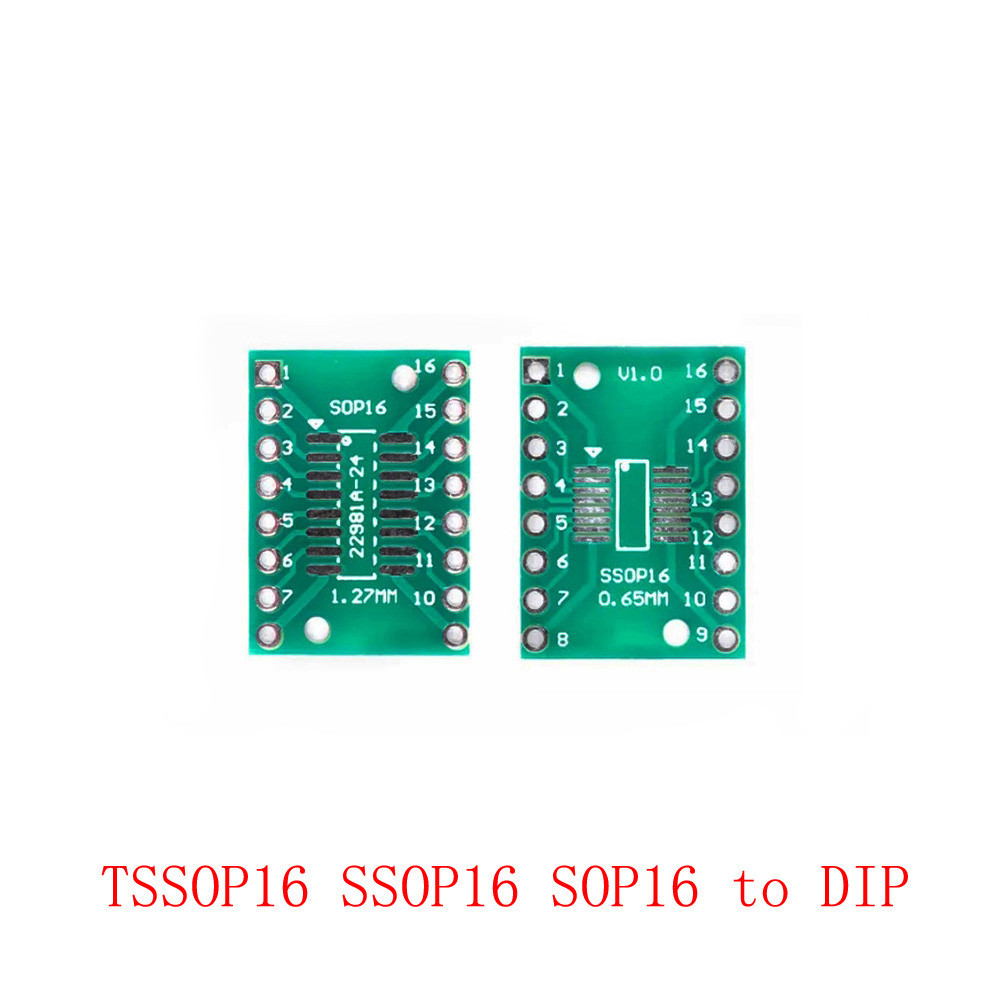10pcs TSSOP16 SSOP16 SOP-16 SOP16 to DIP16 PCB Transfer Board DIP Pin ...