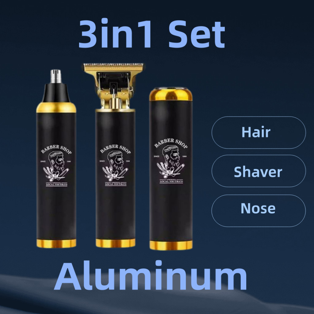 3in1 Hair Care Set Aluminum Electric Hair Clipper Shaver Ear And Nose ...