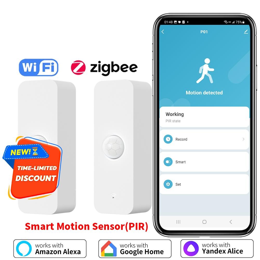 WiFi Zigbee PIR Motion Sensor For Smart Home Human Body Infrared ...