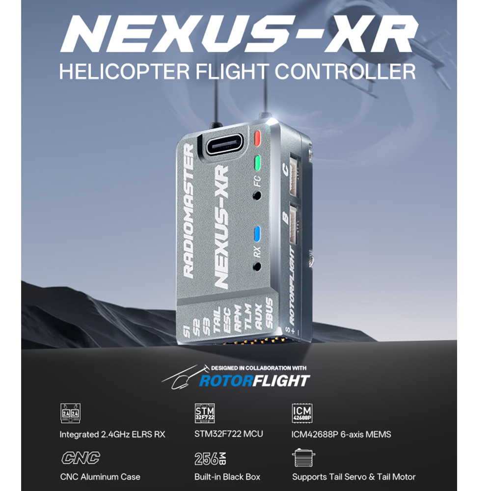 Radiomaster NEXUS-XR Helicopter Flight Controller ICM42688P 6-axis MEMS ...