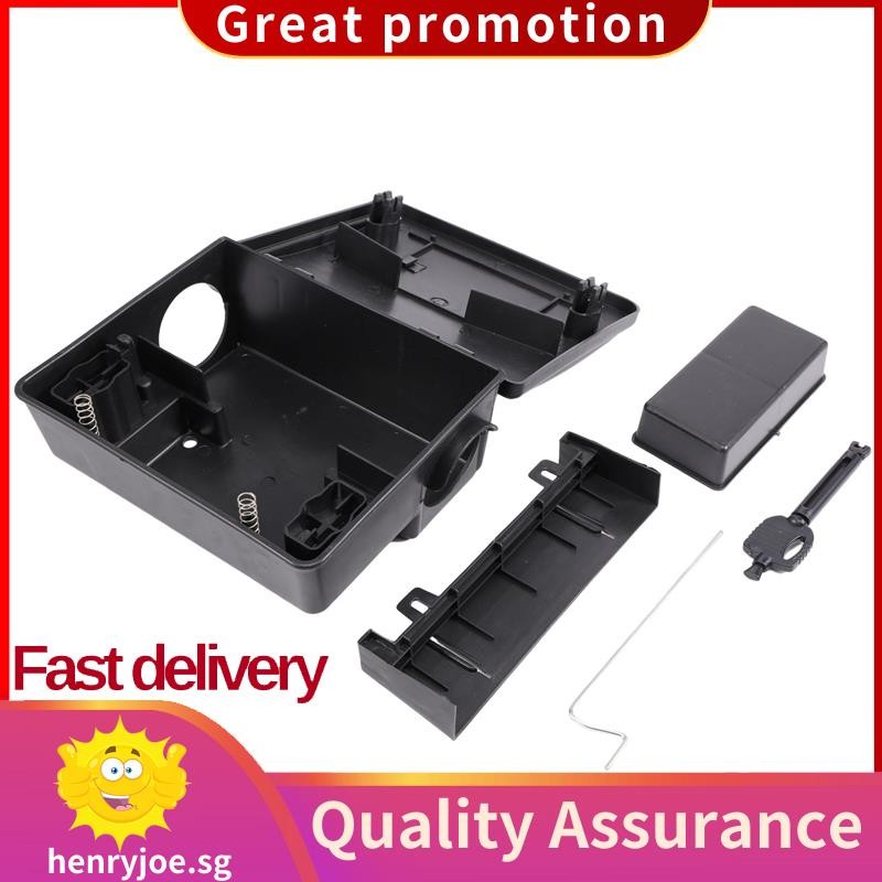 Professional Rodent Bait Block Station Box Case Trap & Key For Rat ...