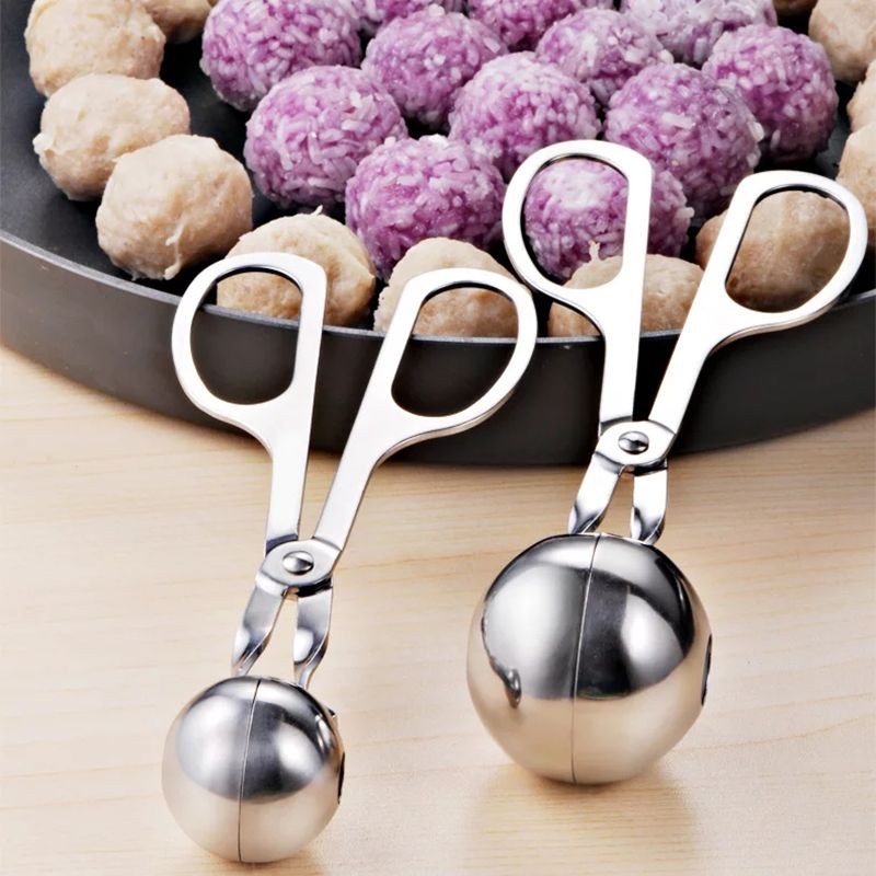 304 stainless steel ball rice ball maker meatball clip DIY fish ball ...
