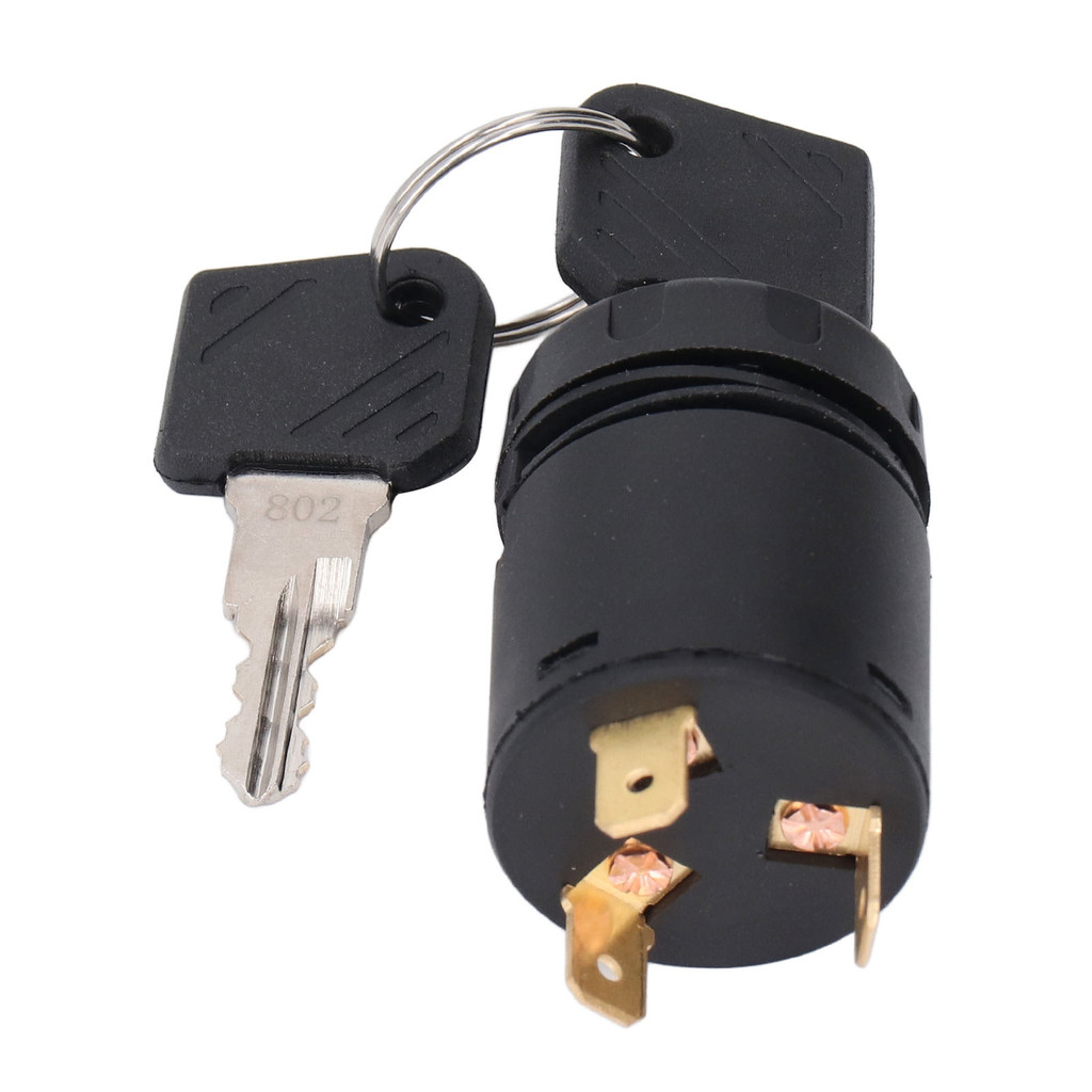 [kats] Starter Ignition Switch Stainless Steel Universal Key Ignition ...
