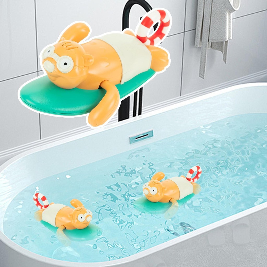 Pull String Bath Toys Swimming Toys for Bathtub Educational Sensory ...