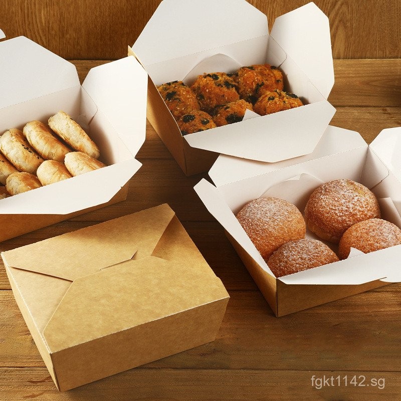 Paper Box Packaging Chinese Style Box Fried Chicken Snacks Kraft Paper ...