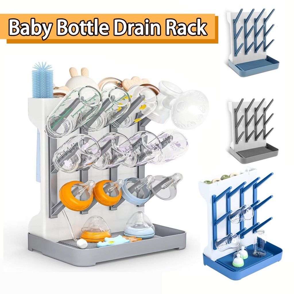 Baby Bottle Drain Rack Drying Rack Stand Babies Bottles Storage Cup ...