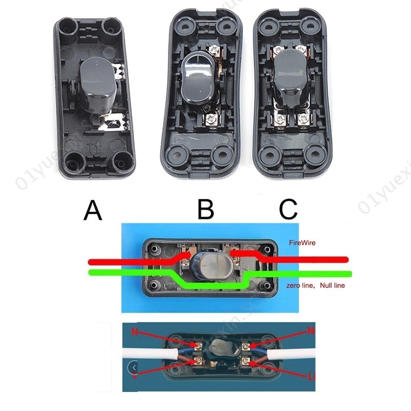 303 Rocker Switch ON OFF Push Online Button Switch for Table Led Lights ...
