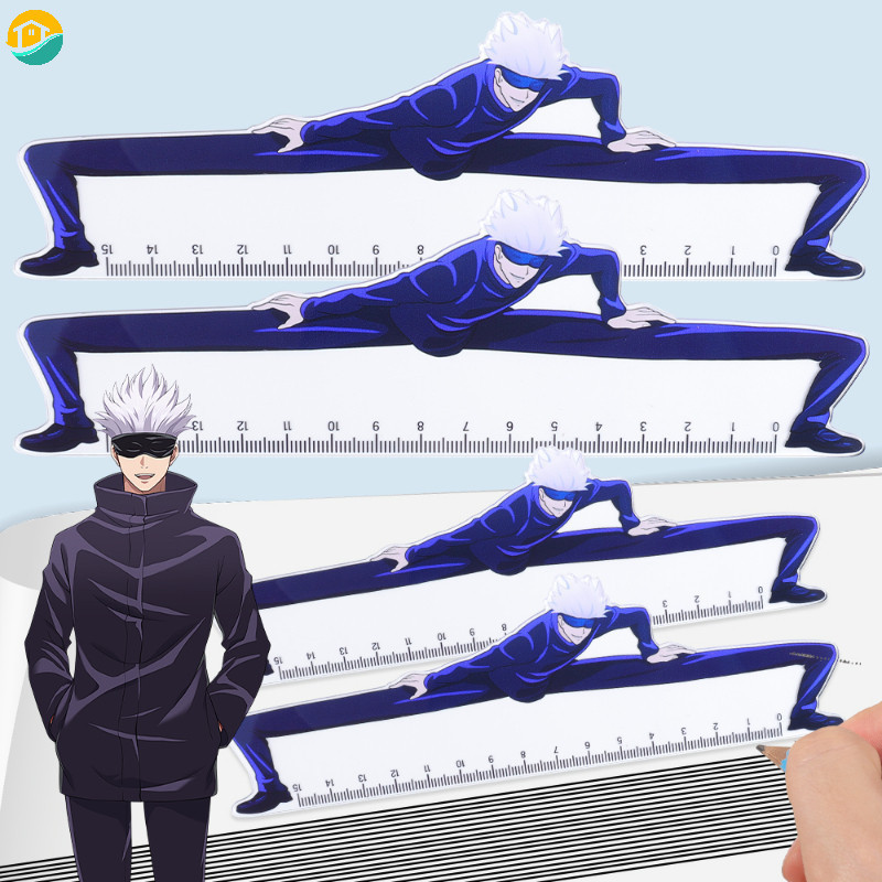 Acrylic Satoru Gojo Ruler Figure Creative Funny Clear Jujutsu Kaisen ...