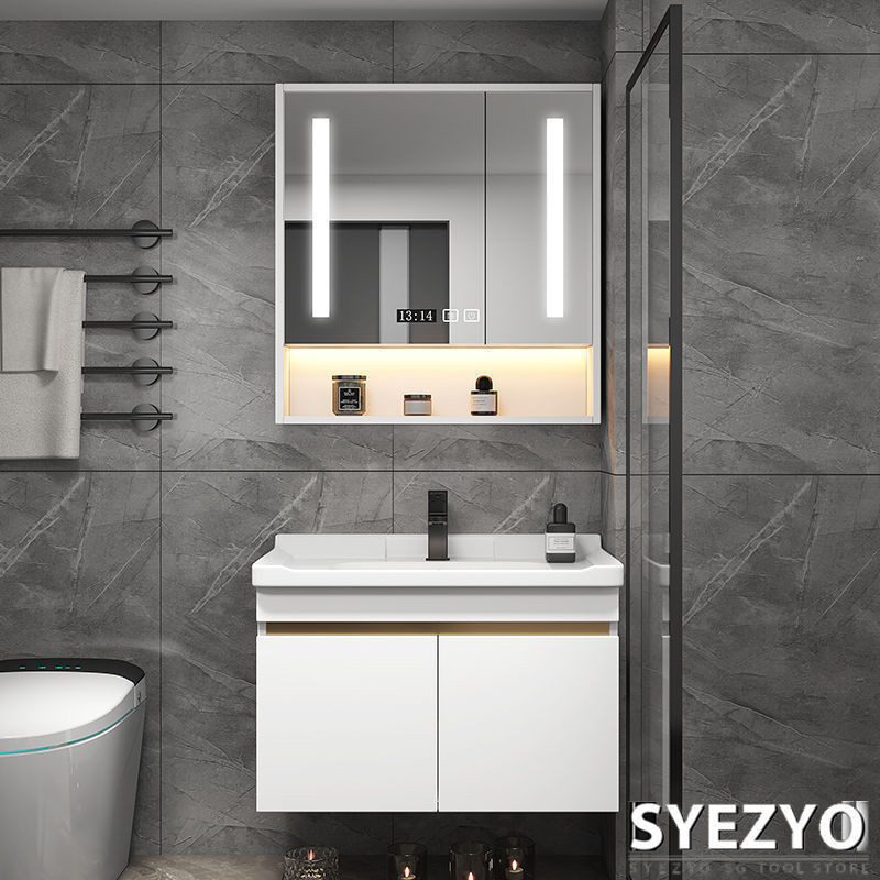 Syzzyo Bathroom Cabinet Suspended Vanity Luxury Washbasin Small ...