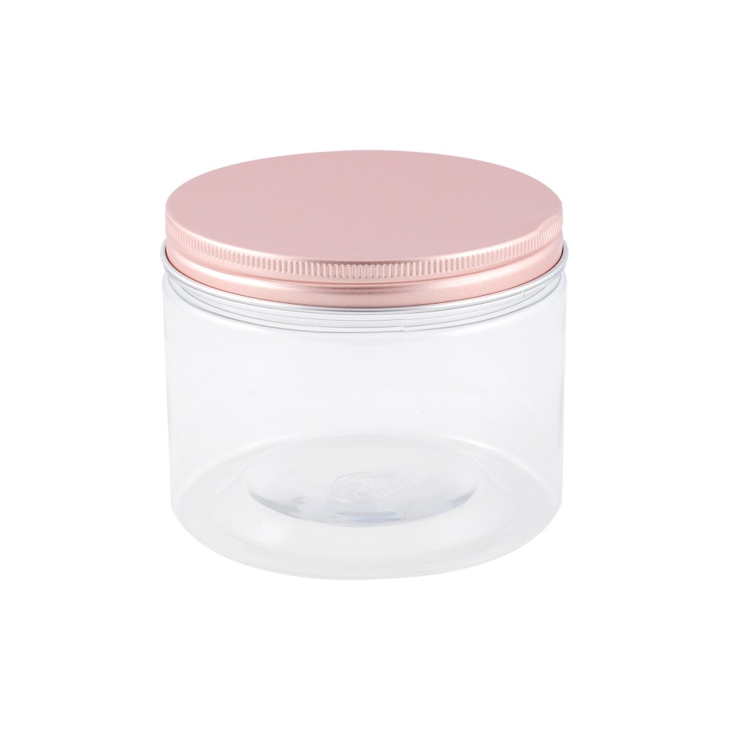 Redman Round Pet Container Rose Gold Aluminium Cap 550ml | Shopee Singapore