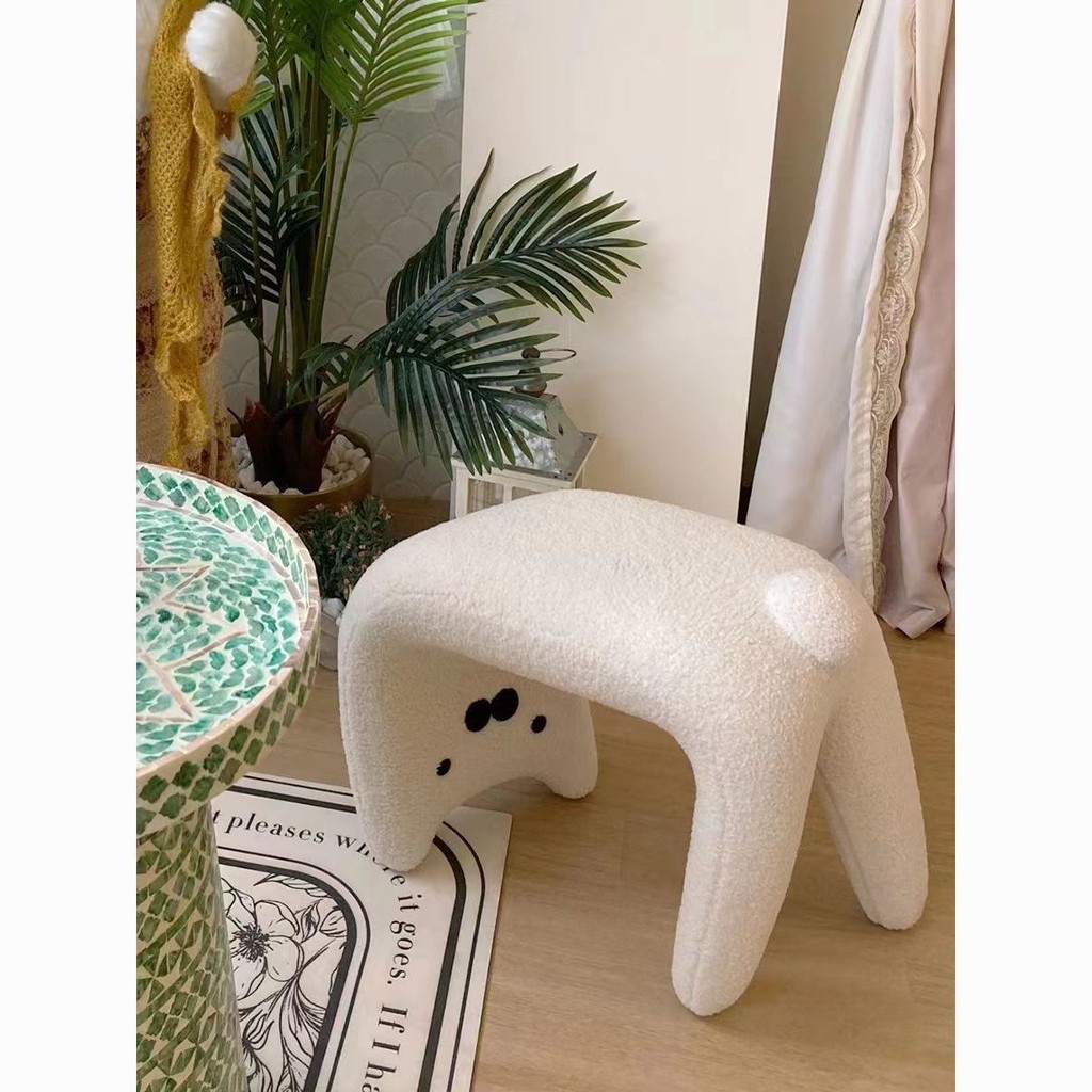 Liquid Cat Shoe Changing Stool Animal Internet Celebrity Living Room Stool Makeup Stool Dressing Stool Footstool Entrance Home Stool Shopee Singapore