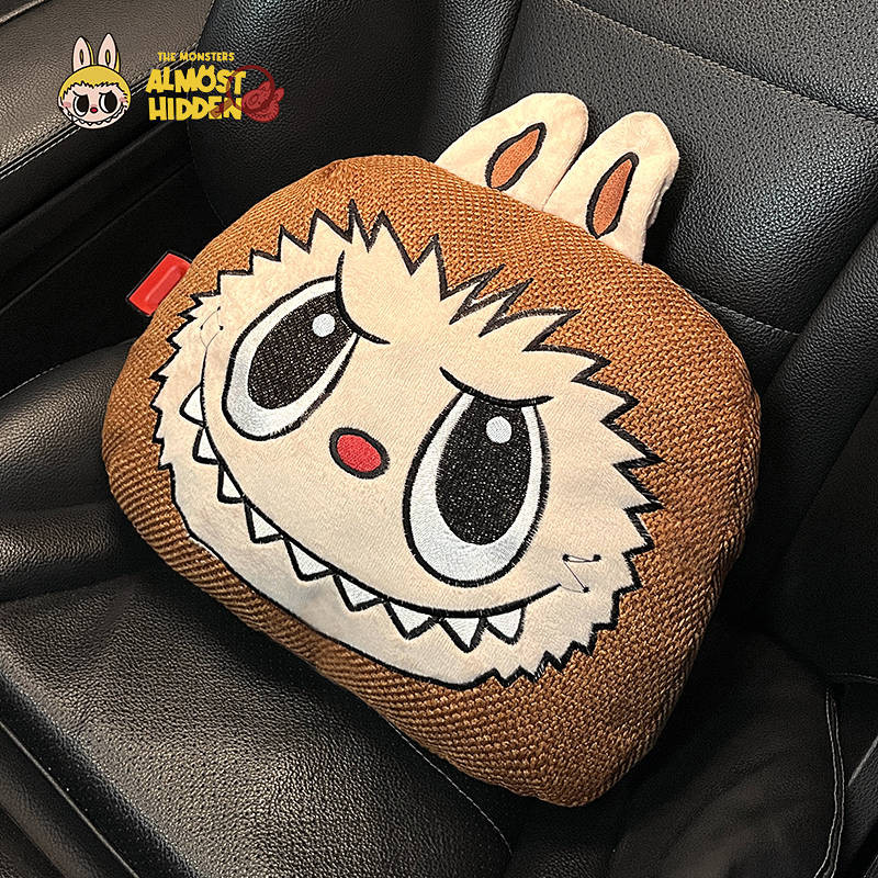 Labubu Car Decoration Lumbar Support Pillow Car Seat Waist Support ...