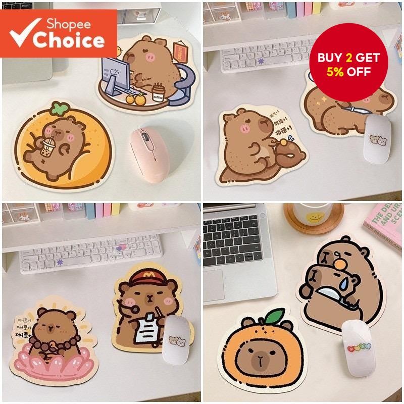 Creative Capybara Mouse Pad Cute Cartoon Mouse Mat Home Office Desktop ...