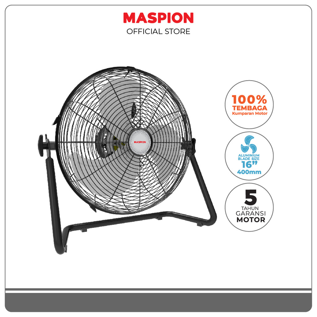 Maspion Power Desk Fan Kipas Angin Meja 16 Inch PW-1604 D
