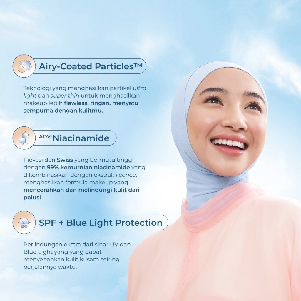 Wardah Lightening Fresh BB Tint 30ml - 15ml / Base Makeup SPF 32 PA+++ / Merah Jingga Official - Gambar 4