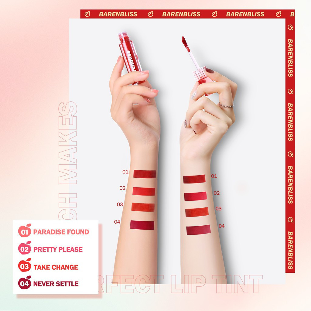 BNB barenbliss Peach Makes Perfect Lip Tint Korea Lip Gloss / Merah Jingga Official - Gambar 2