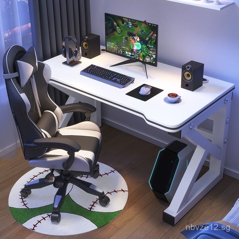 Computer Desk Desktop Home Gaming Desk Chair Bedroom Simple Desk Work ...