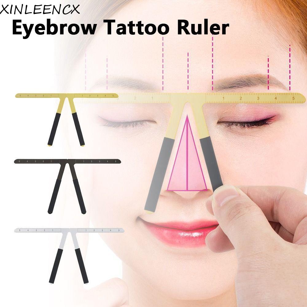 XINLEENCX Eyebrow Tattoo Ruler, 3D Reusable Microblading Eyebrow ...