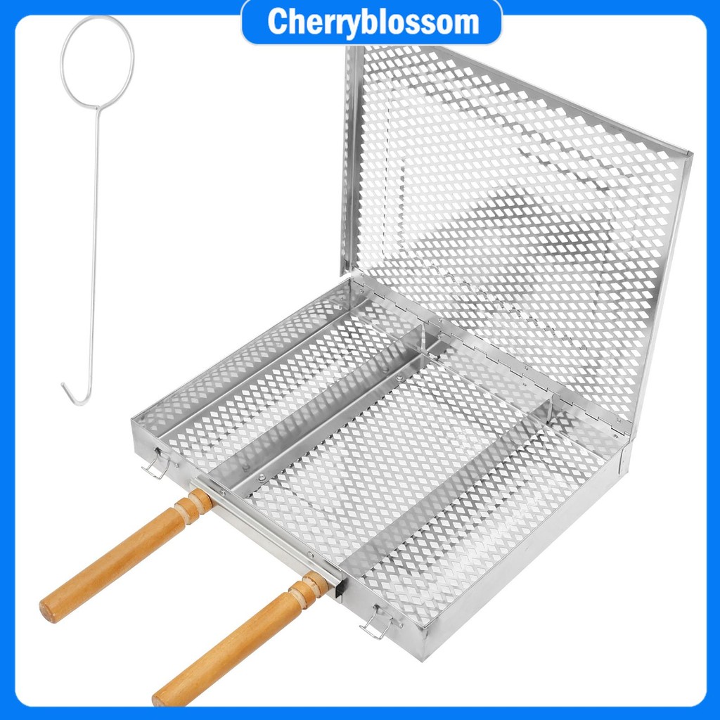Grill Basket Portable Barbecue Grilling Basket Reusable Outdoor Camping ...