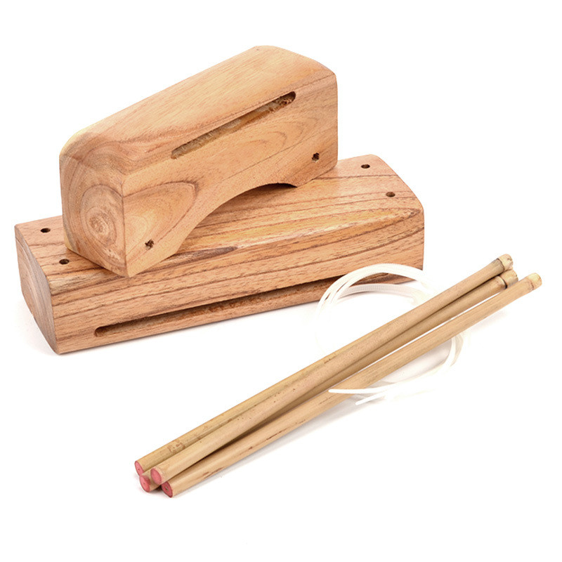High percussion instrument, low percussion instrument, white wood ...