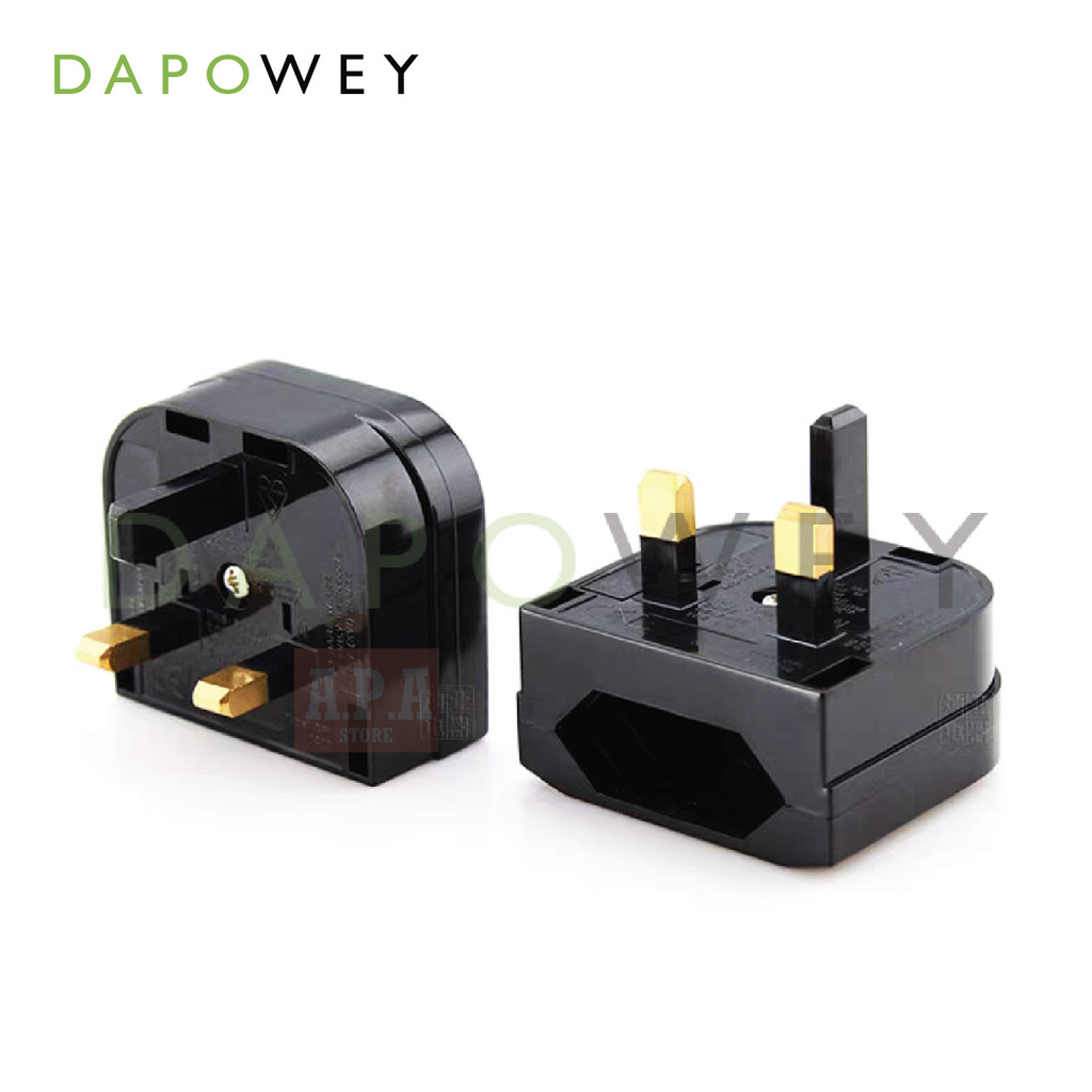 DW 2 Pin Plug To 3 Pin Plug Standard Travel Converter Adapter Socket ...