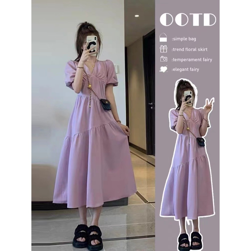 Luxembourg Layer Dress - Purple
