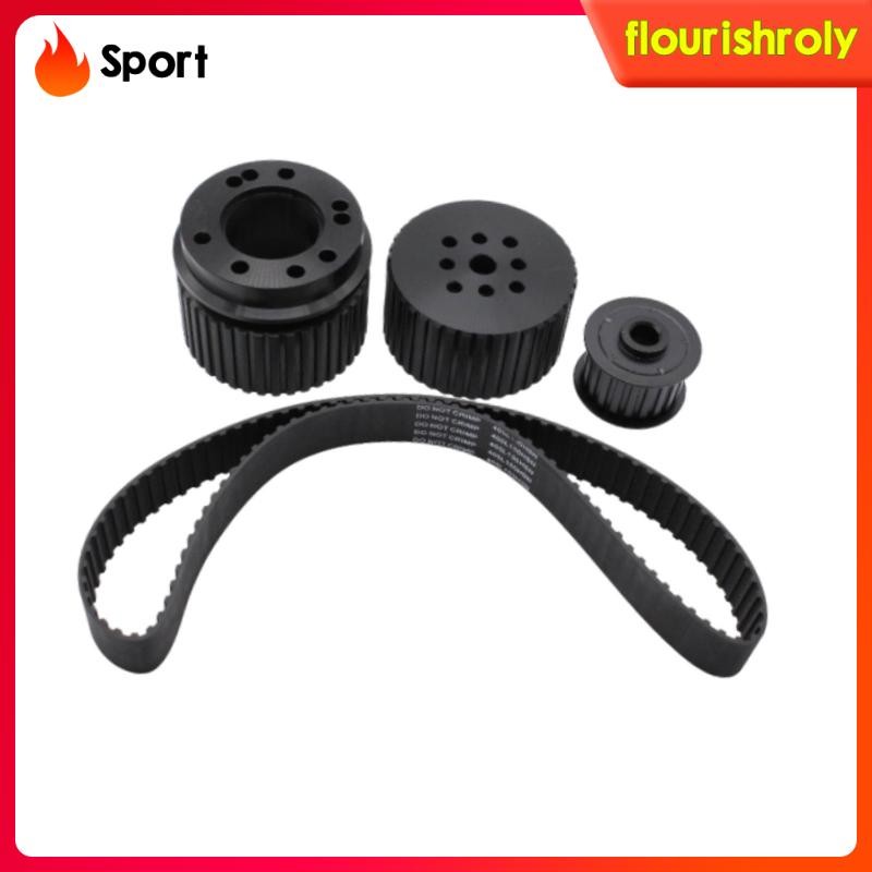 [Flourish] Belt Drive Pulley Kit 11/2" Wide Belt Cogged Belt Pulley