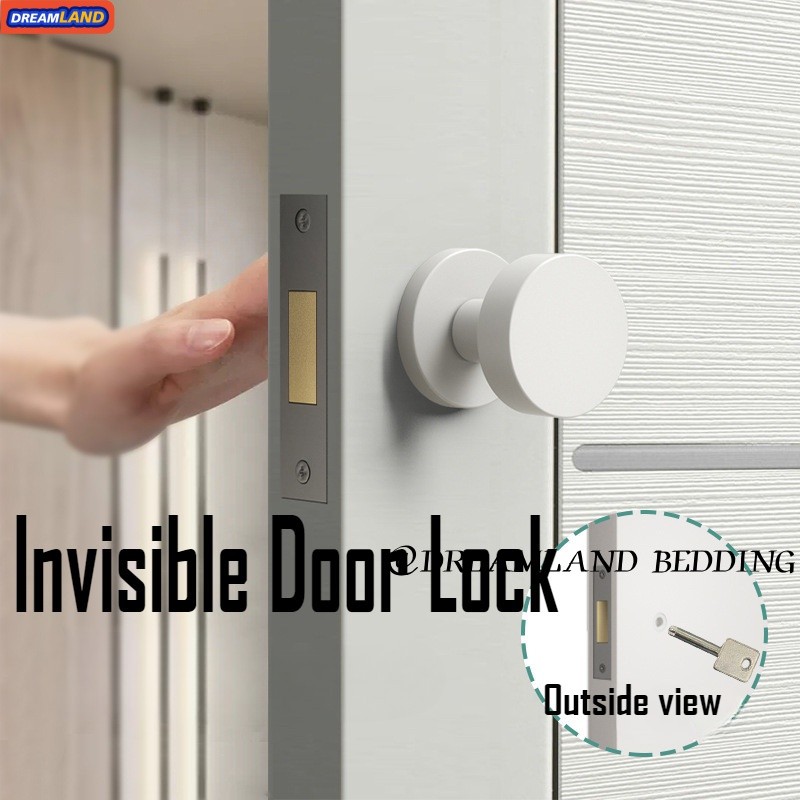 Invisible Door Lock,Lock With Key Single Side Lock Indoor Door Hidden ...