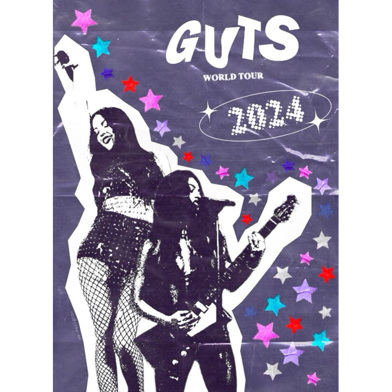 Fanmade Guts World Tour Olivia Rodrigo A4 Wall Posters Livies