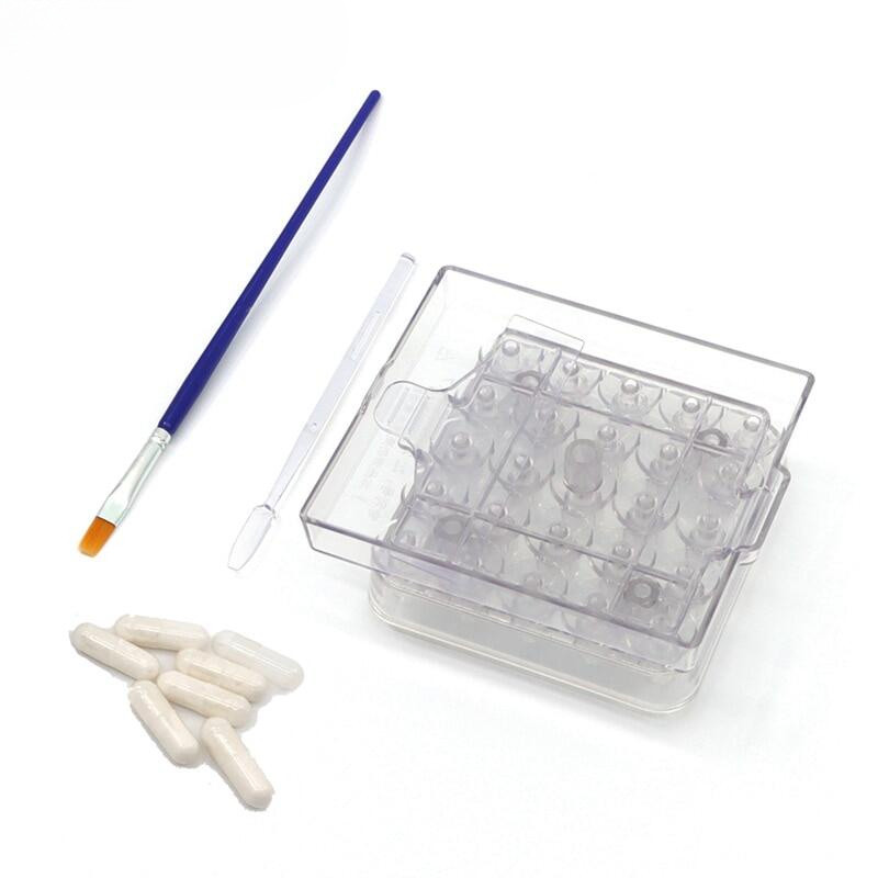 25 Holes Manual Capsule Filling Board Machine Size 00 0 1 2 Diy ...