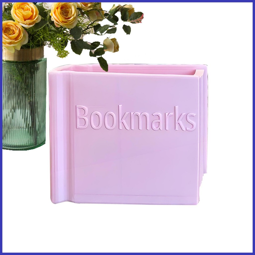 Bookmark Holder Organizer Desk Pen Holder Stand 3D Printed Book Shaped ...