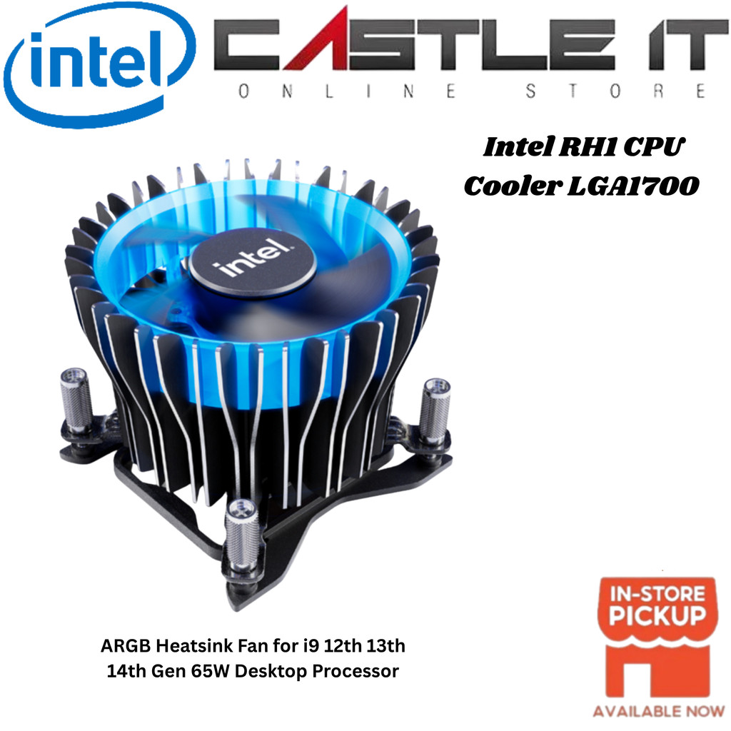 Intel RH1 CPU Cooler LGA1700 ARGB Heatsink Fan for i9 12th 13th 14th ...