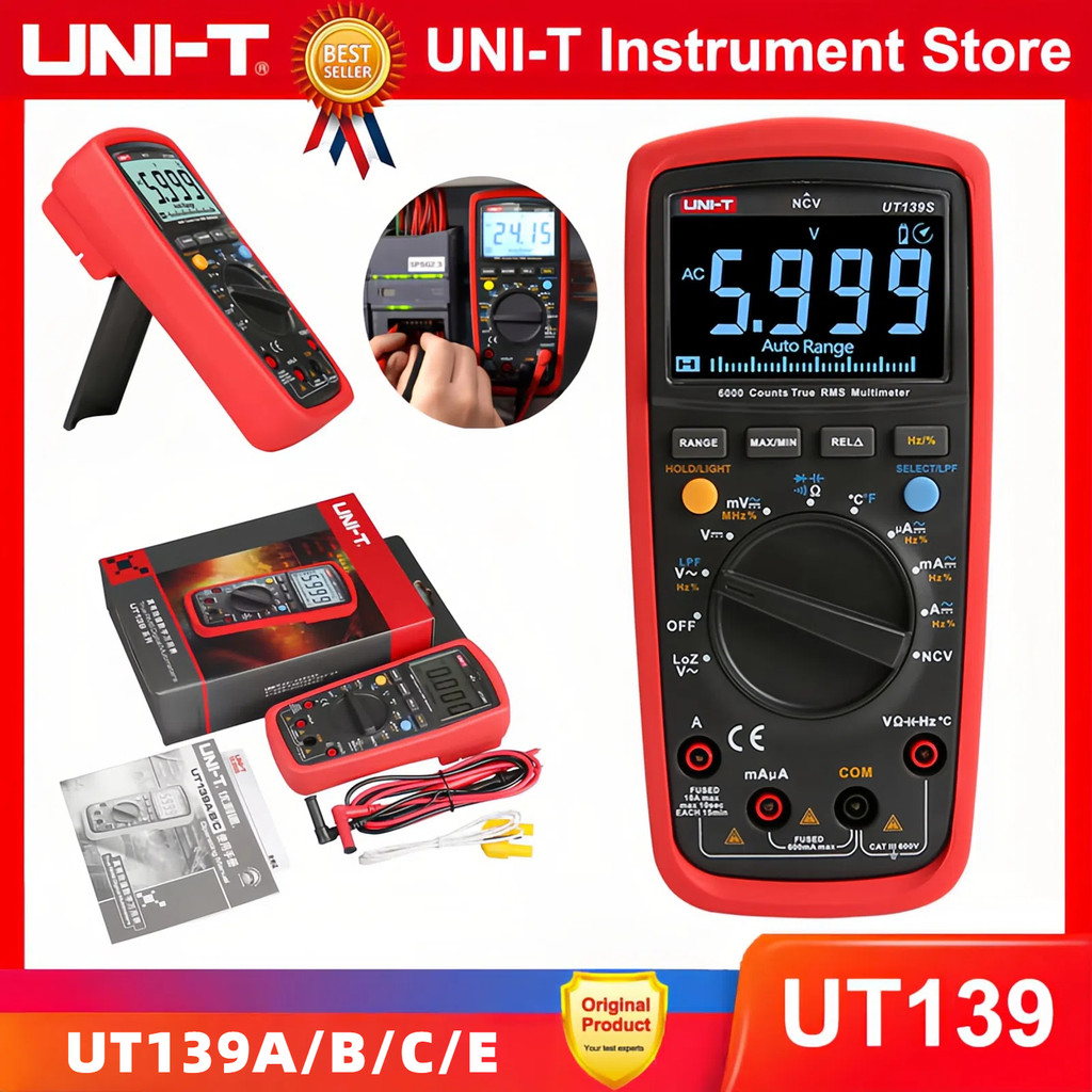 UNI-T UT139A UT139B UT139C UT139E True RMS Digital Multimeter Auto ...