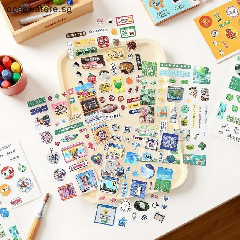 Openwatere 2 Sheets Junk Journal Collage Decoration Scrapbook Diary ...