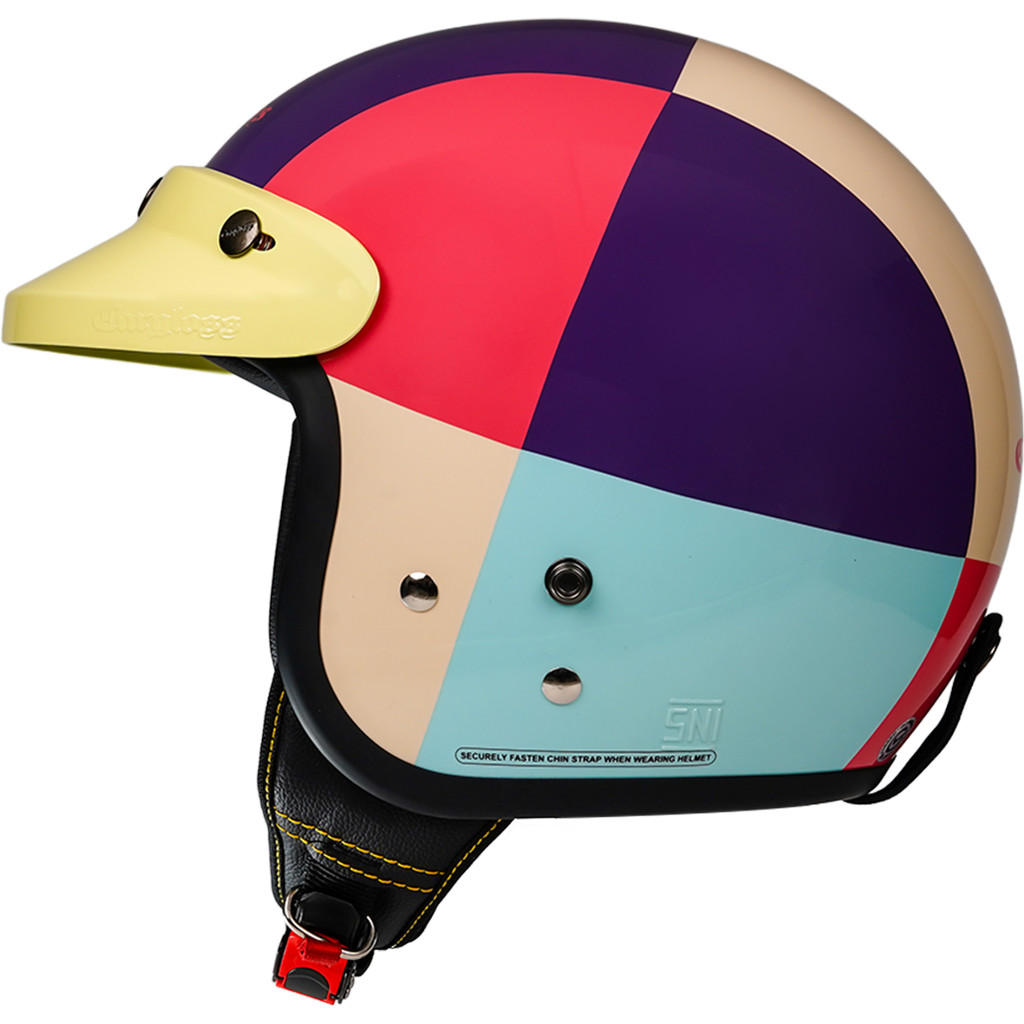 Cargloss CFM Retro Helm Half Face - Geometric Lucid Dream - Gambar 3
