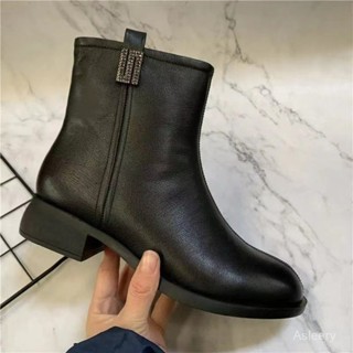 Women s shoes fashion women s boots fall and winter boots female low heel cotton boots Shopee Singapore