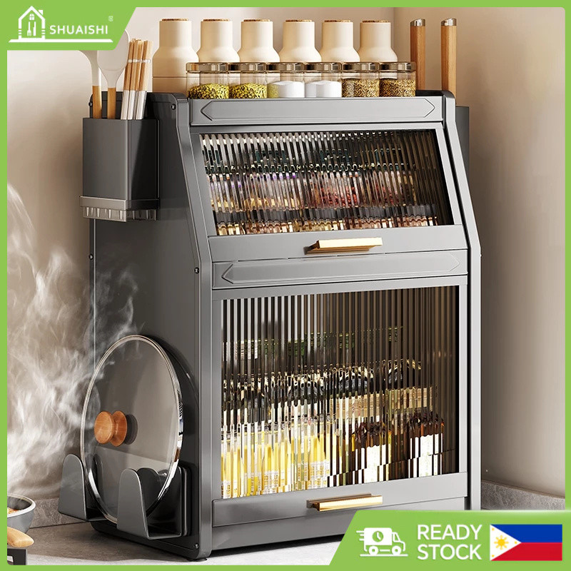 [48H Shipping]Kitchen Condiments Seasoning Organizer Spice supplie Rack ...