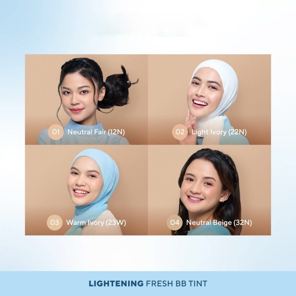 Wardah Lightening Fresh BB Tint 30ml - 15ml / Base Makeup SPF 32 PA+++ / Merah Jingga Official - Gambar 3