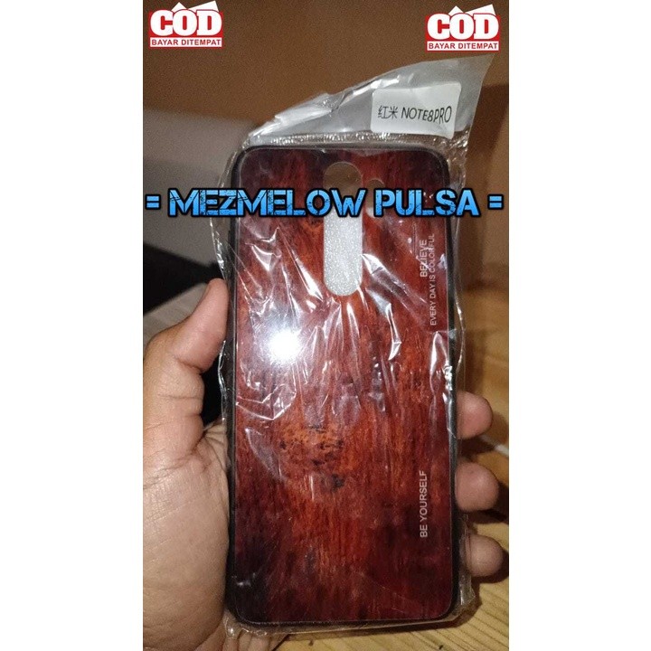 Hard Case Casing Wood Grain Glass Motif Kayu Caseng XIAOMI POCO X3 NFC / POCO X3 PRO / NOTE 8 PRO / REDMI NOTE 8 BIASA / NOTE 9 PRO - Gambar 3