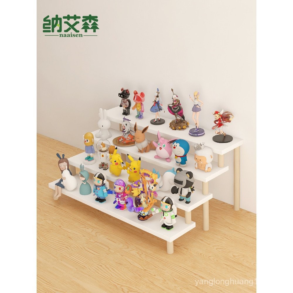 Hand Figure Display Stand Desktop Ladder Storage Rack Double Layer ...